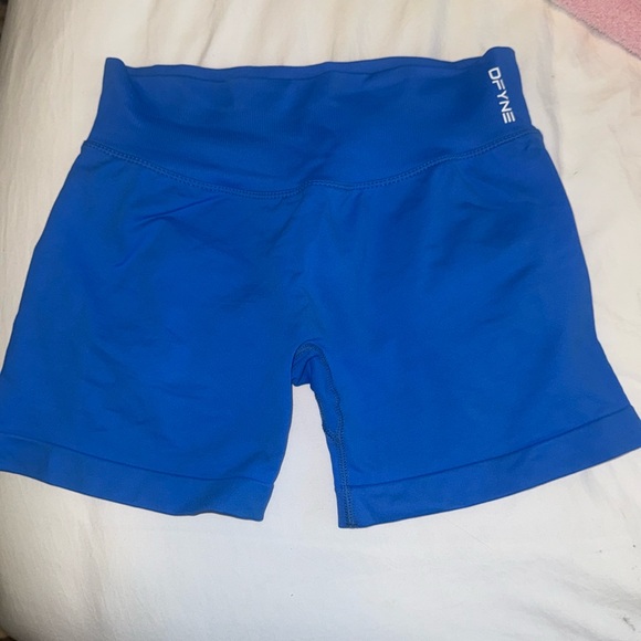 Dfyne Impact Shorts 4.5” Blue Athletic Shorts Performance Fit - Picture 3 of 4